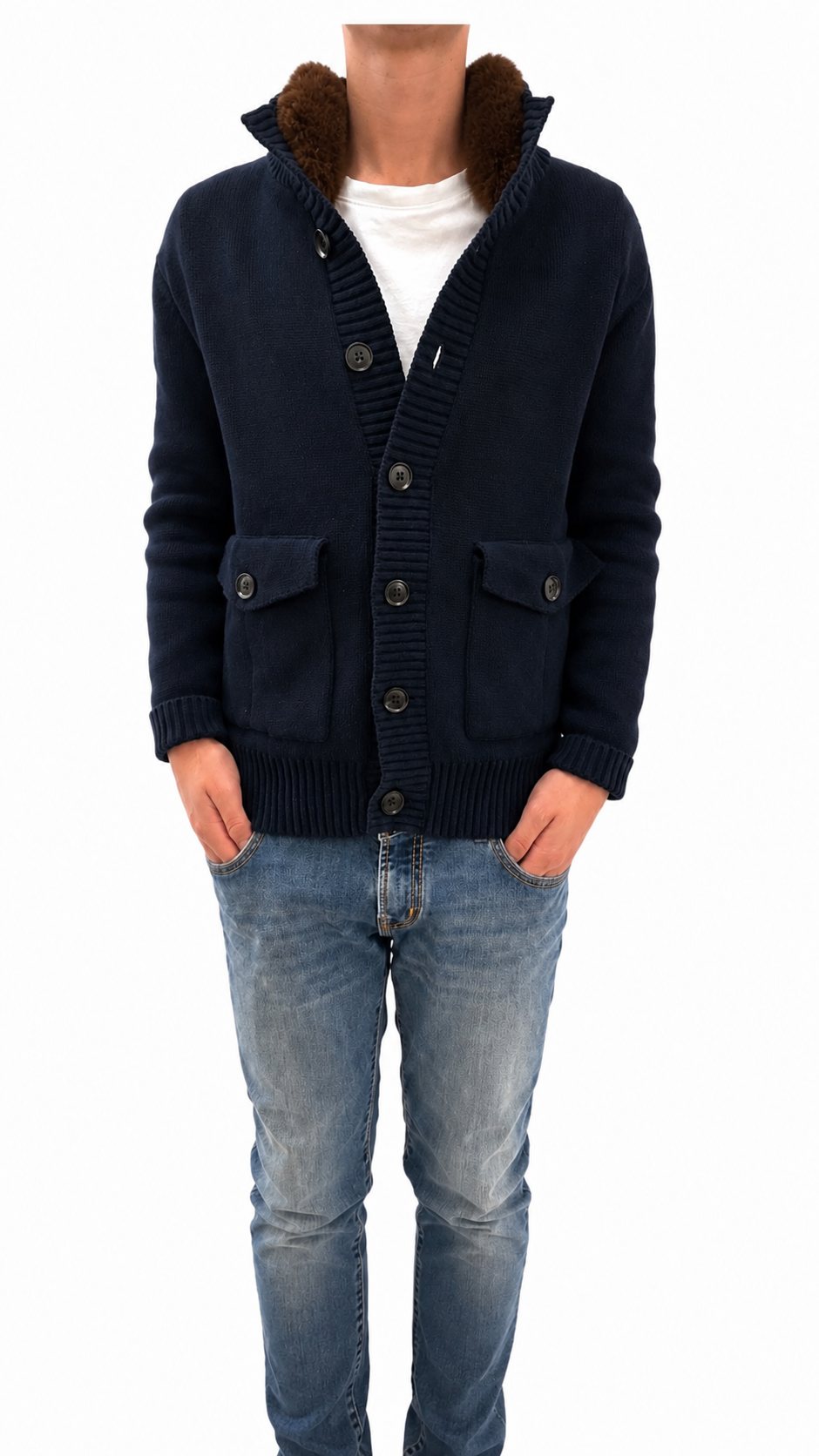 Navy Cardigan